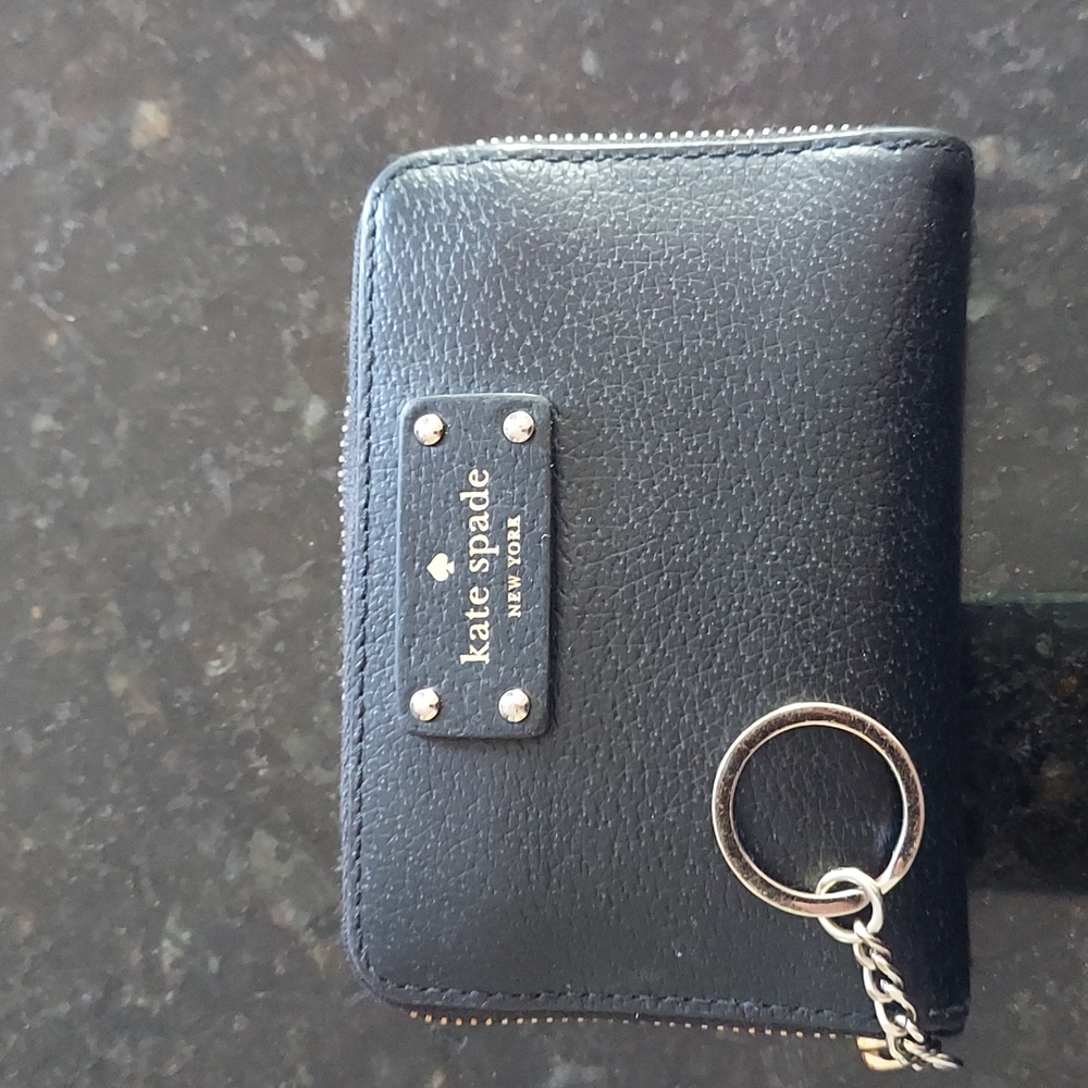 EUC Kate Spade black leather wallet